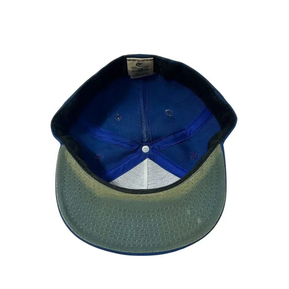 Vintage Nike Golf Hat Fitted Size Swoosh Cap Made in USA Blue